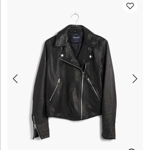 Madewell Washed Leather Motorcycle Jacket